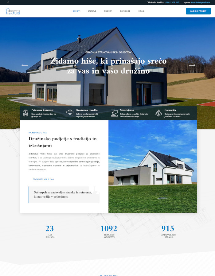 Franc Fuks s.p. website preview
